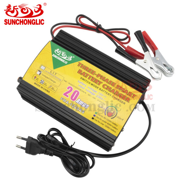 Sunchonglic Fast Universal 12V 20A Smart Lead Acid Car Battery Charger FMA-1220A - Image 4