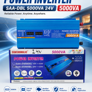 Sunchonglic 5000VA Power Inverter DC to AC 24V 220V Heavy Duty Backup Solution