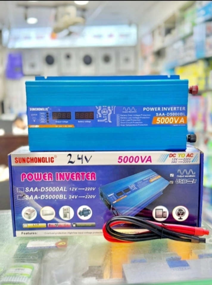 Sunchonglic 5000VA Power Inverter DC to AC 24V 220V Heavy Duty Backup Solution - Image 2