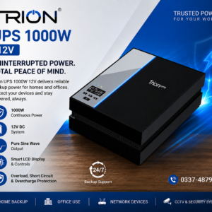 TRION UPS 1000W 12V – Pure Sine Wave UPS | Reliable Power Backup
